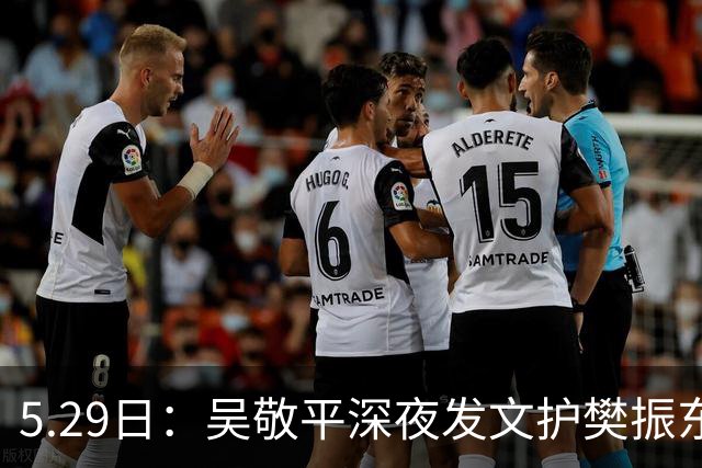 5.29日：吴敬平深夜发文护樊振东，为何从护身符变引雷针？